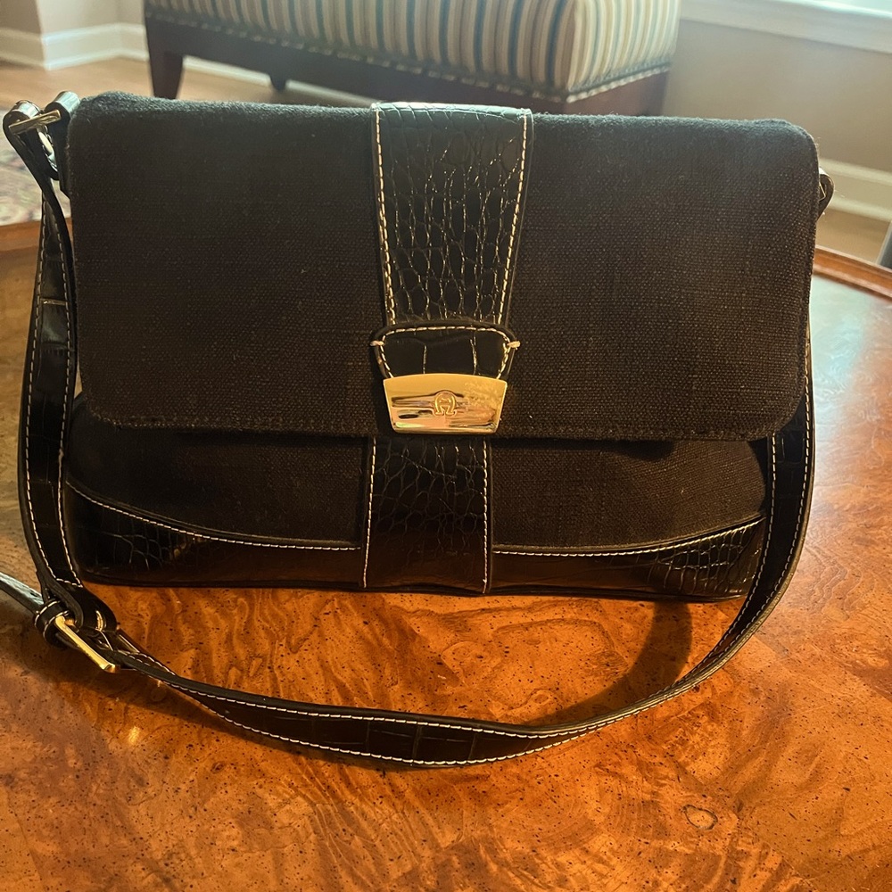 Etienne Aigner Black Shoulder Bag